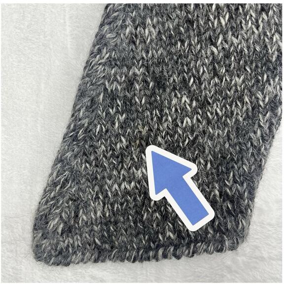 Mira Flores Y2K Cardigan Gray Size S One Button Long Sleeve Pure Alpaca Womens - Picture 12 of 12